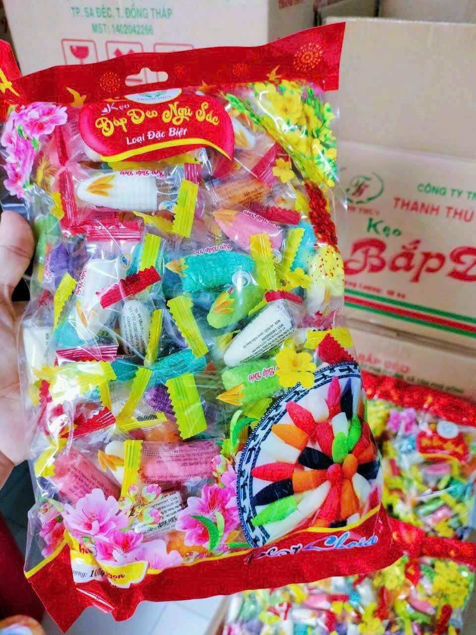KẸO DẺO BẮP NGŨ SẮC/ CÓ NHÂN 1kg