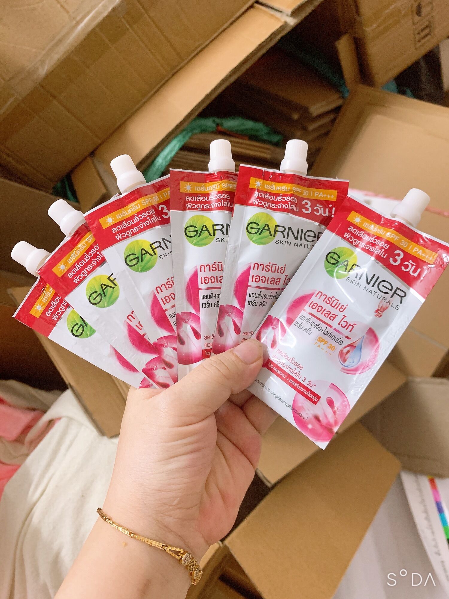 Gói kem dưỡng ganier combo 6 gói