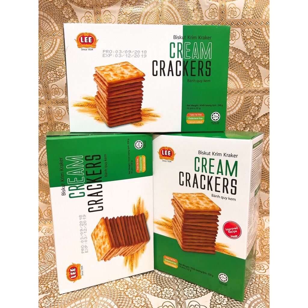 Hộp 15 gói bánh lúa lạt cream crackers. malaysia
