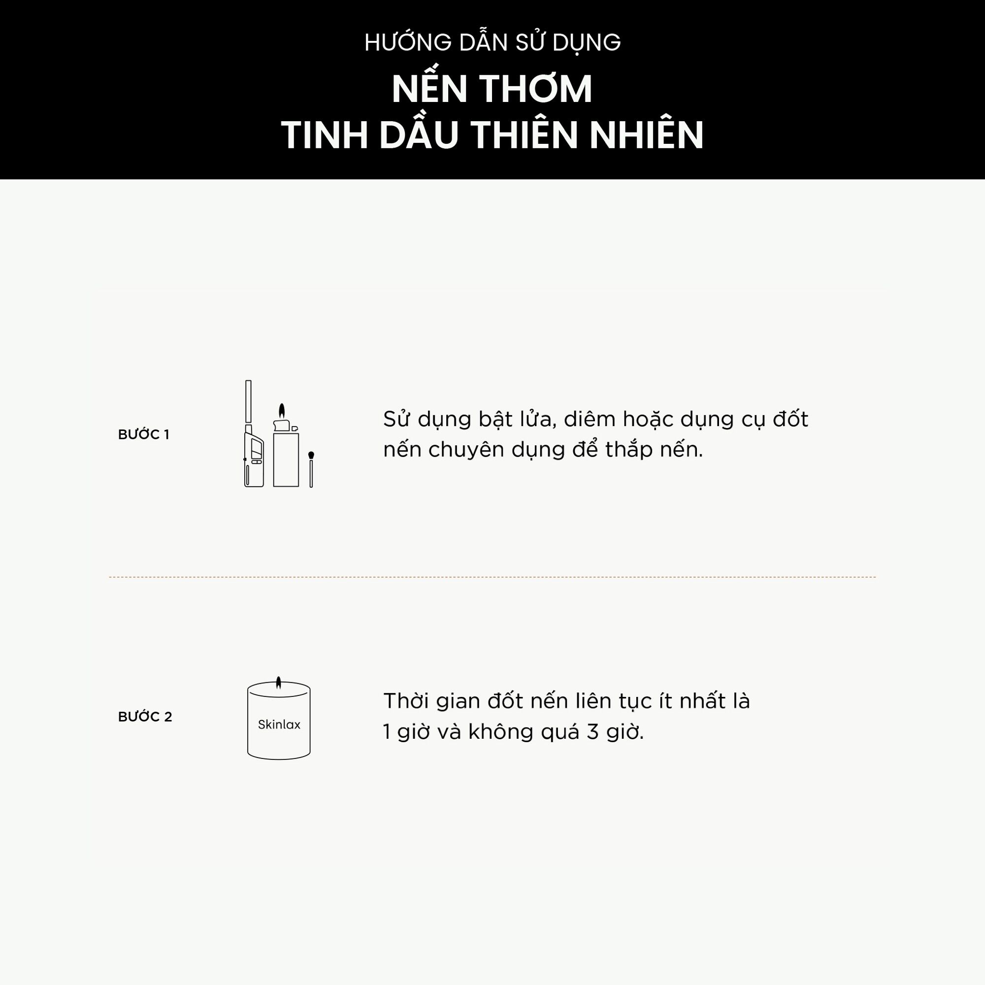 Nến Thơm Tinh Dầu Trị Liệu SKINLAX ( 200g )