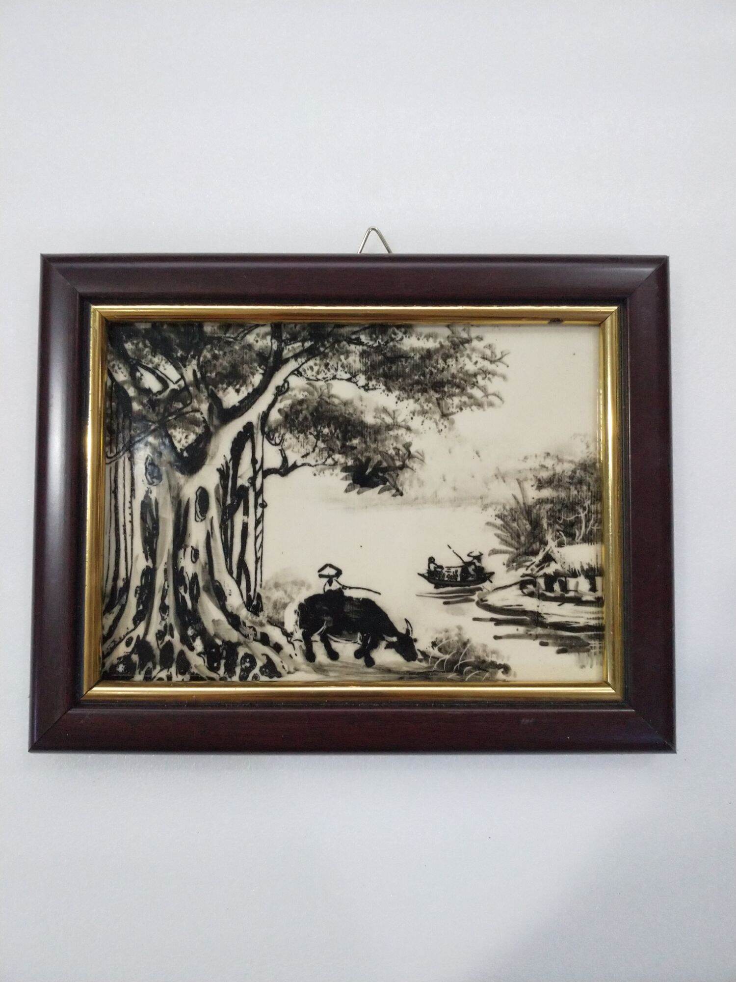 tranh gốm sứ Bát Tràng KT 24 x18