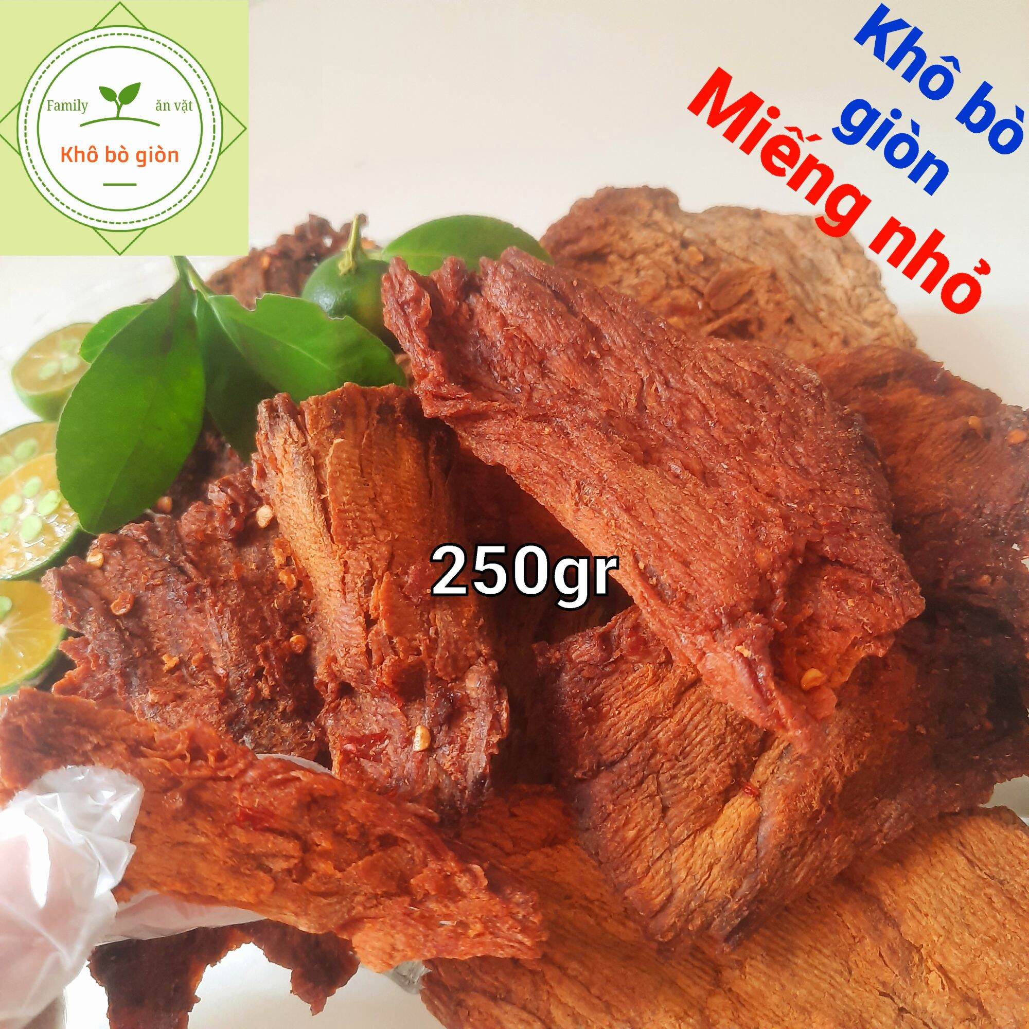 Khô bò giòn hồng ngự - túi zip 250gr - loại ngon đặc biệt