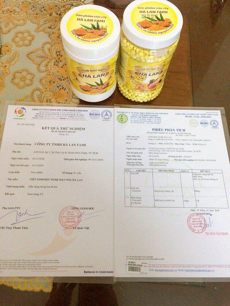 Viên TINH BỘT NGHỆ MẬT ONG 300gr