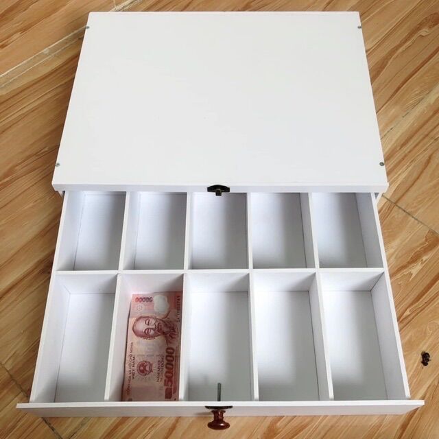 Tủ đựng tiền, thu ngân nhiều hộc , tiền nằm thẳng