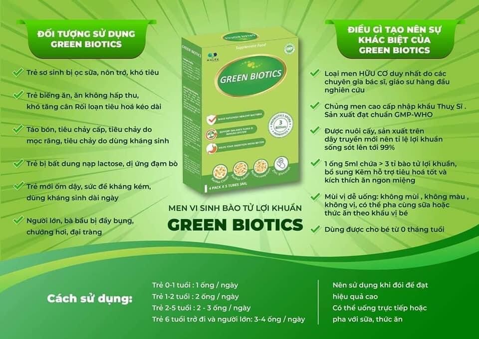 [combo 10hộp] Bào tử lợi khuẩn green biotics