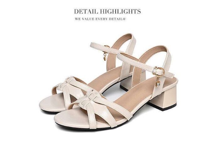 Giày sandal gót vuông quai Đan gpshop 5p @₫₫