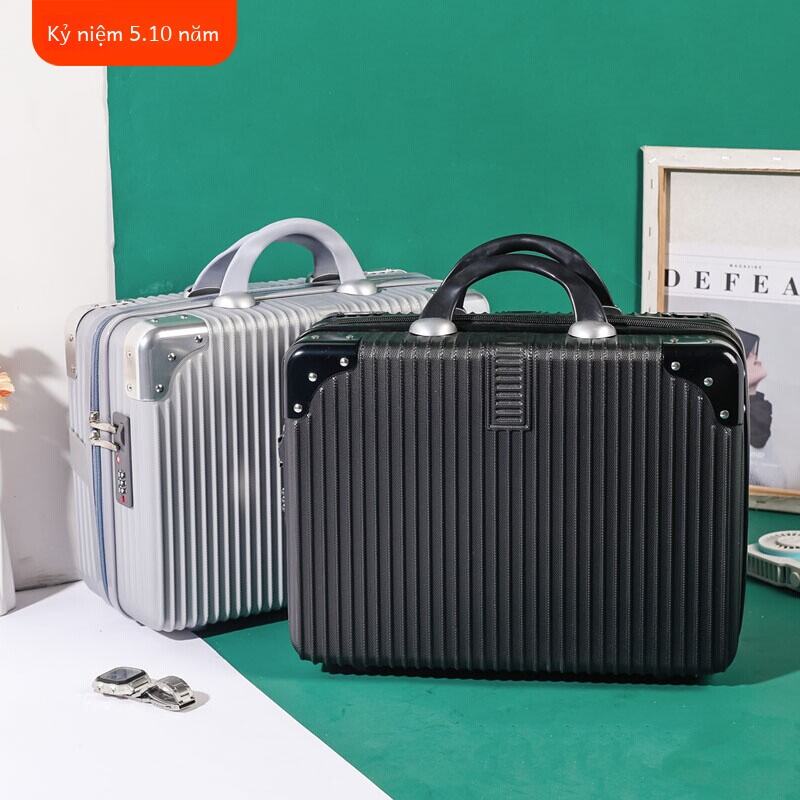 Túi Xách Du Lịch Nhẹ Cho Nữ Túi Đựng Mỹ Phẩm Cầm Tay 14 Inch Có Khóa Mật Khẩu Túi Du Lịch Máy Bay 16 Inch Túi Da PU Thời Trang