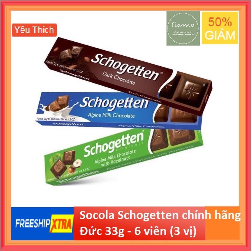 Socola Schogetten Đức 33g - 6 viên