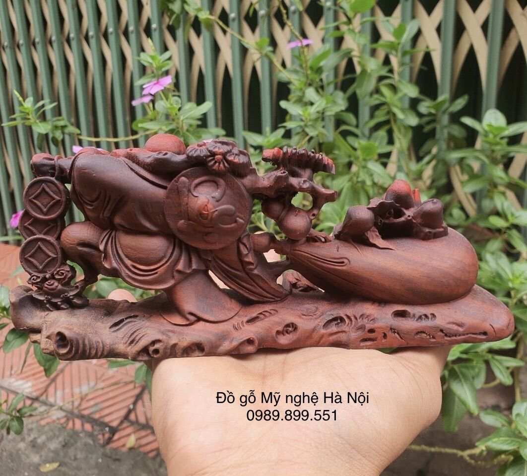 tượng Phật di lặc gỗ trắc