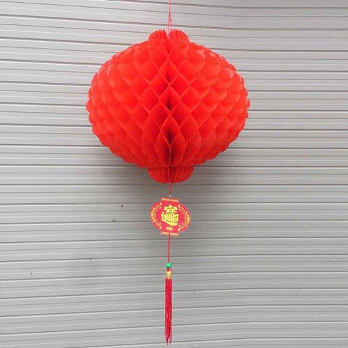 Set 10 Đèn Lồng Nilon Màu Đỏ (30cm)