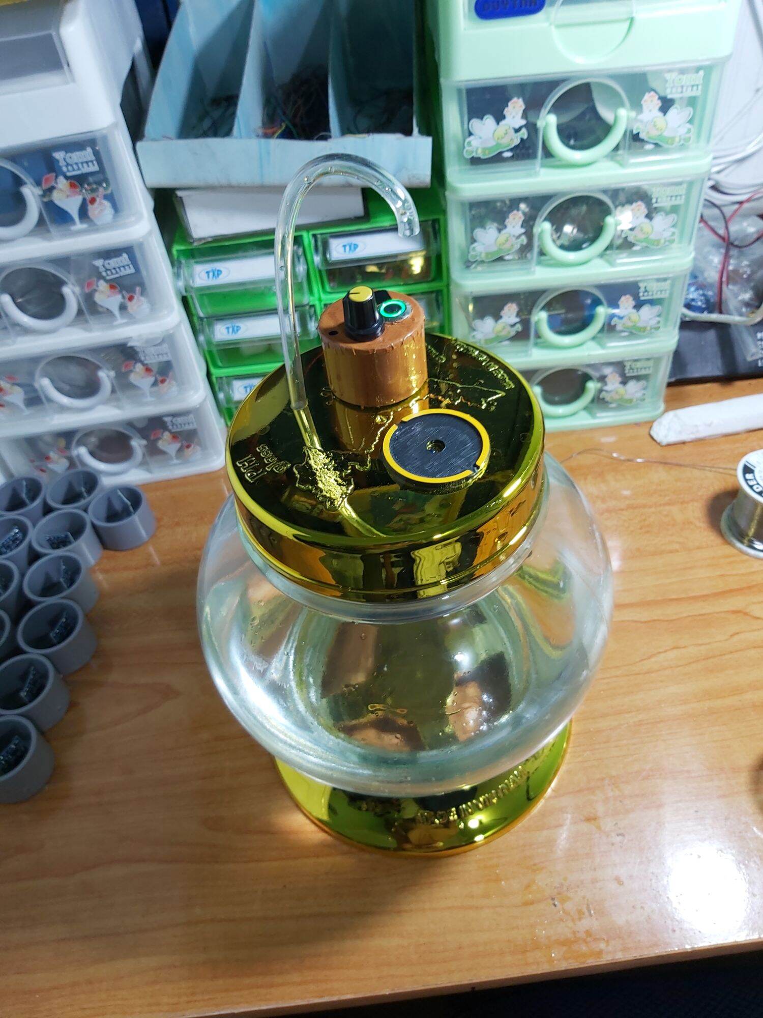Bình ăn nhậuu..nút nhấn có đèn led