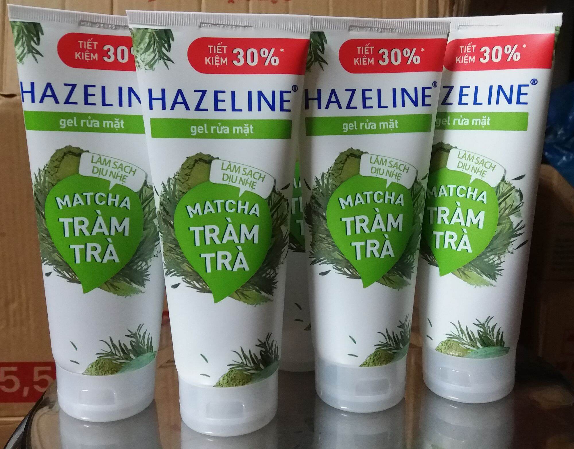 Sữa rửa mặt hazeline matcha - tràm trà tuýp 170g