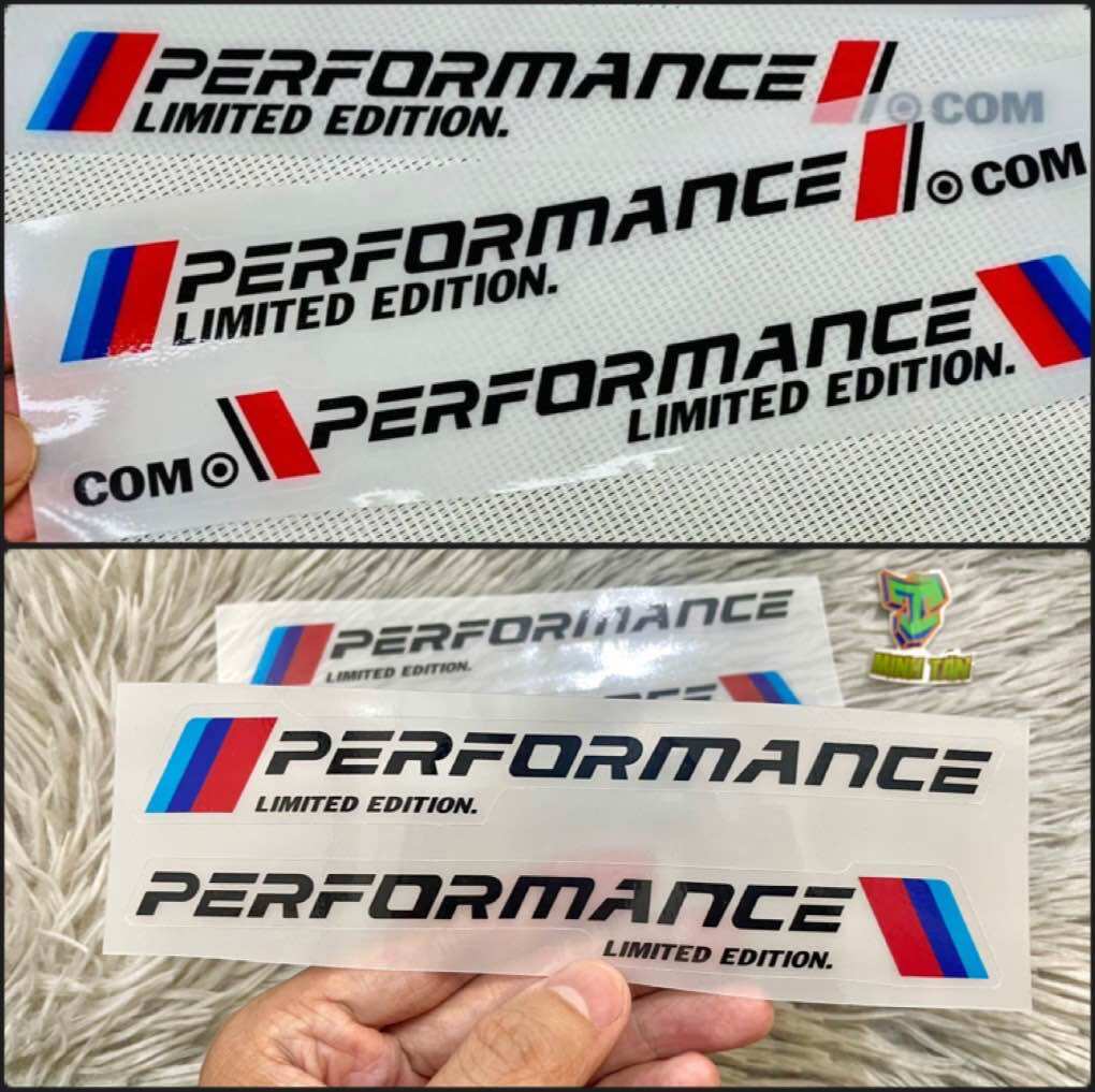 Tem Peformance nền trong chất liệu decal Nhật trang trí xe