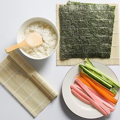 Mành tre cuộn sushi 23x23cm