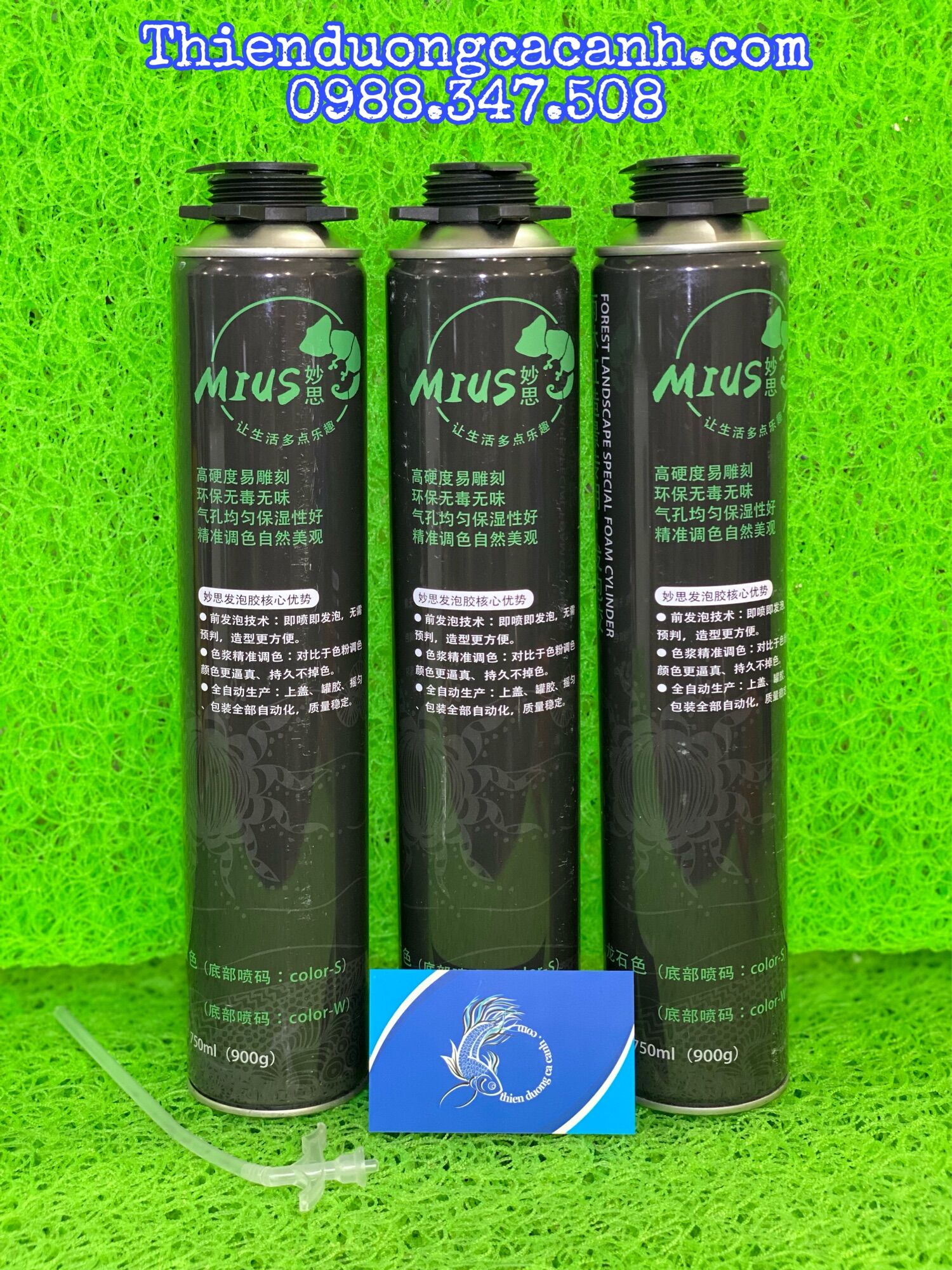 Foam mius bán cạn tạo bố cục cho hồ thủy sinh bán cạn