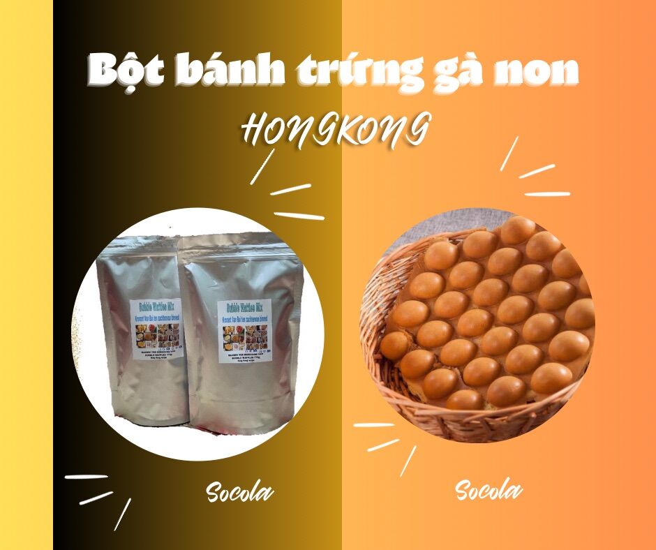 Bột bánh trứng gà non ( socola )