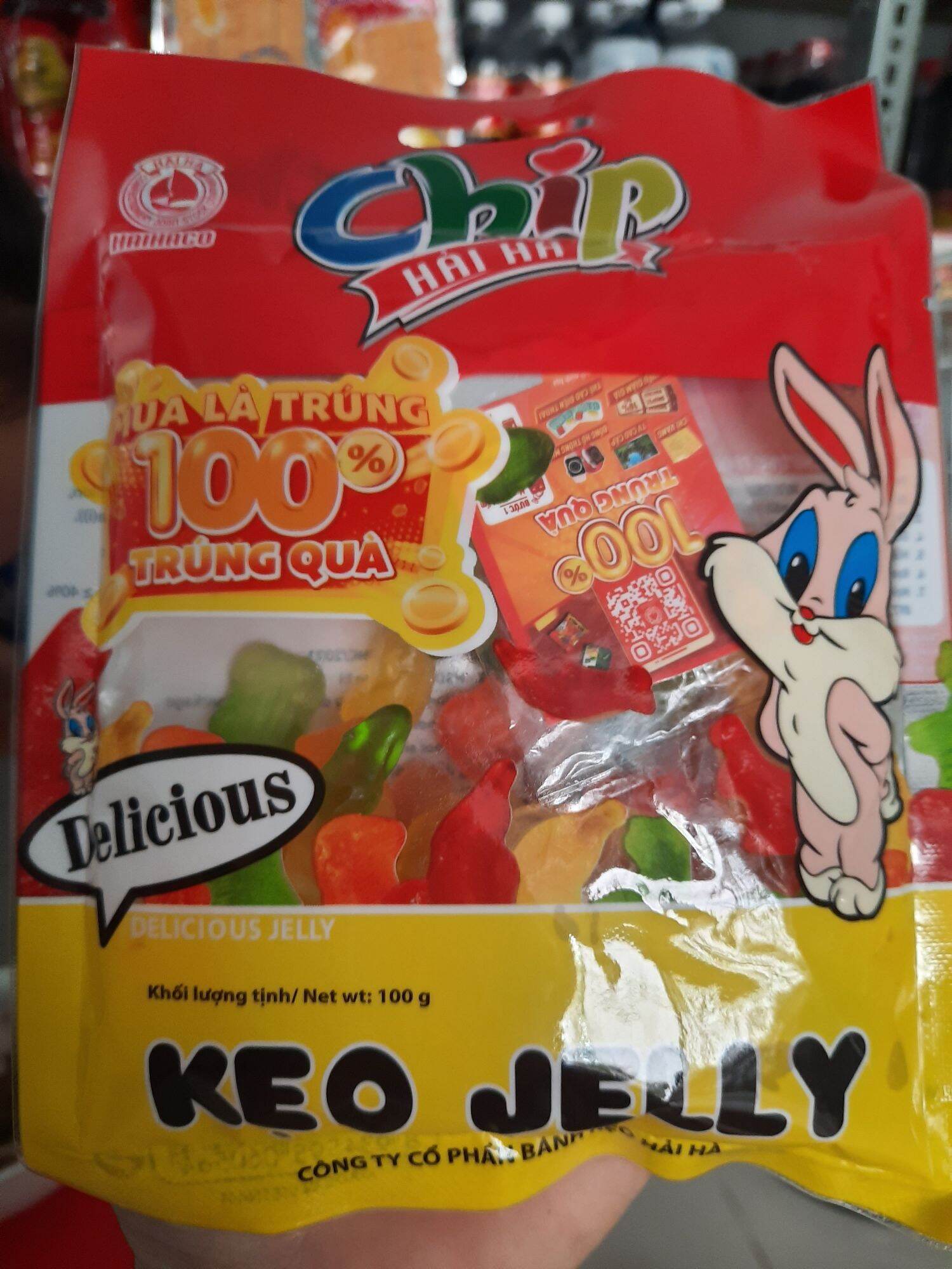 Combo 5 bịch kẹo dẻo Chip Hải Hà (5 bịch × 100g)