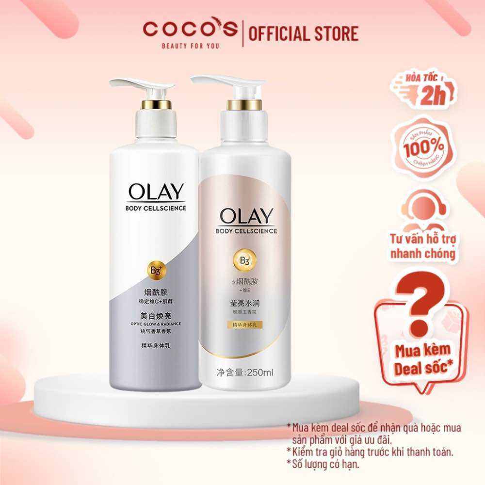 Sữa Dưỡng Thể Chính Hãng Olay B3 - Dưỡng Trắng Da Toàn Thân Chai 250ml