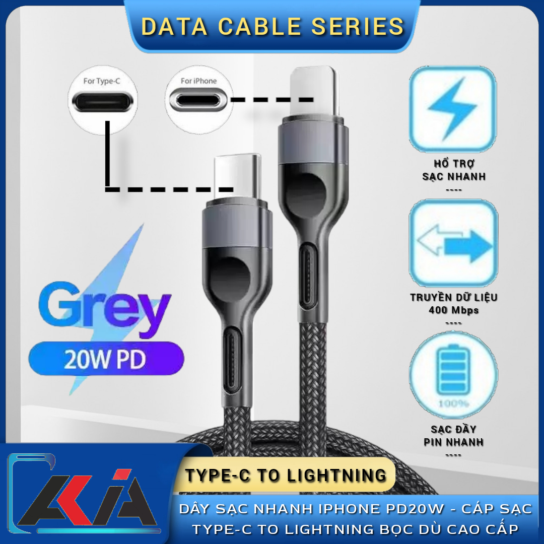 ™a kìa™ cáp pd usb c 20w cho iphone 13 pro max 12 11 pro xs max xr cáp sạc nhanh loại c cho ipad dây dữ liệu usb c
