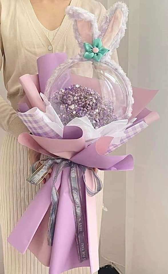 BỜM CÀI TÓC THỎ XINH XẮN DÙNG CÀI TÓC, TRANG TRÍ BÓ HOA