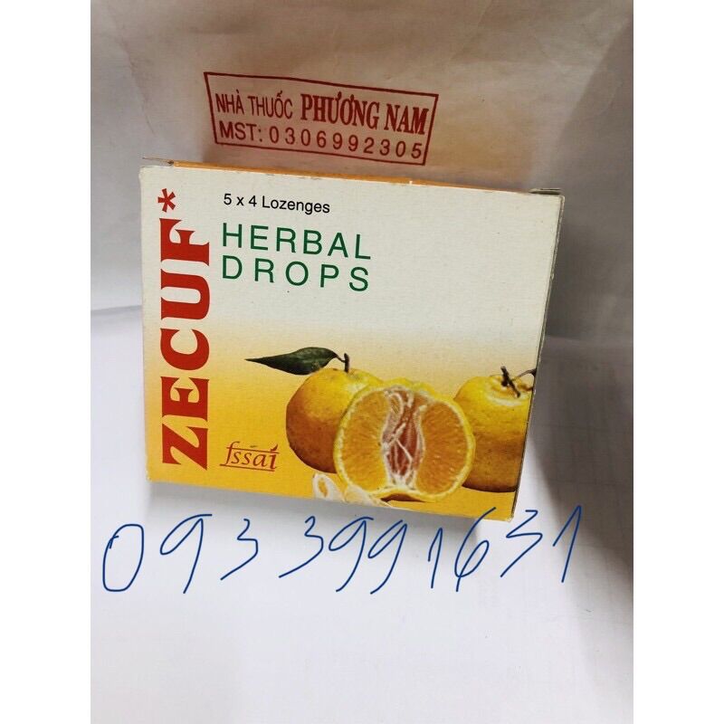 Kẹo ngậm Zecuf-hộp 5vĩ
