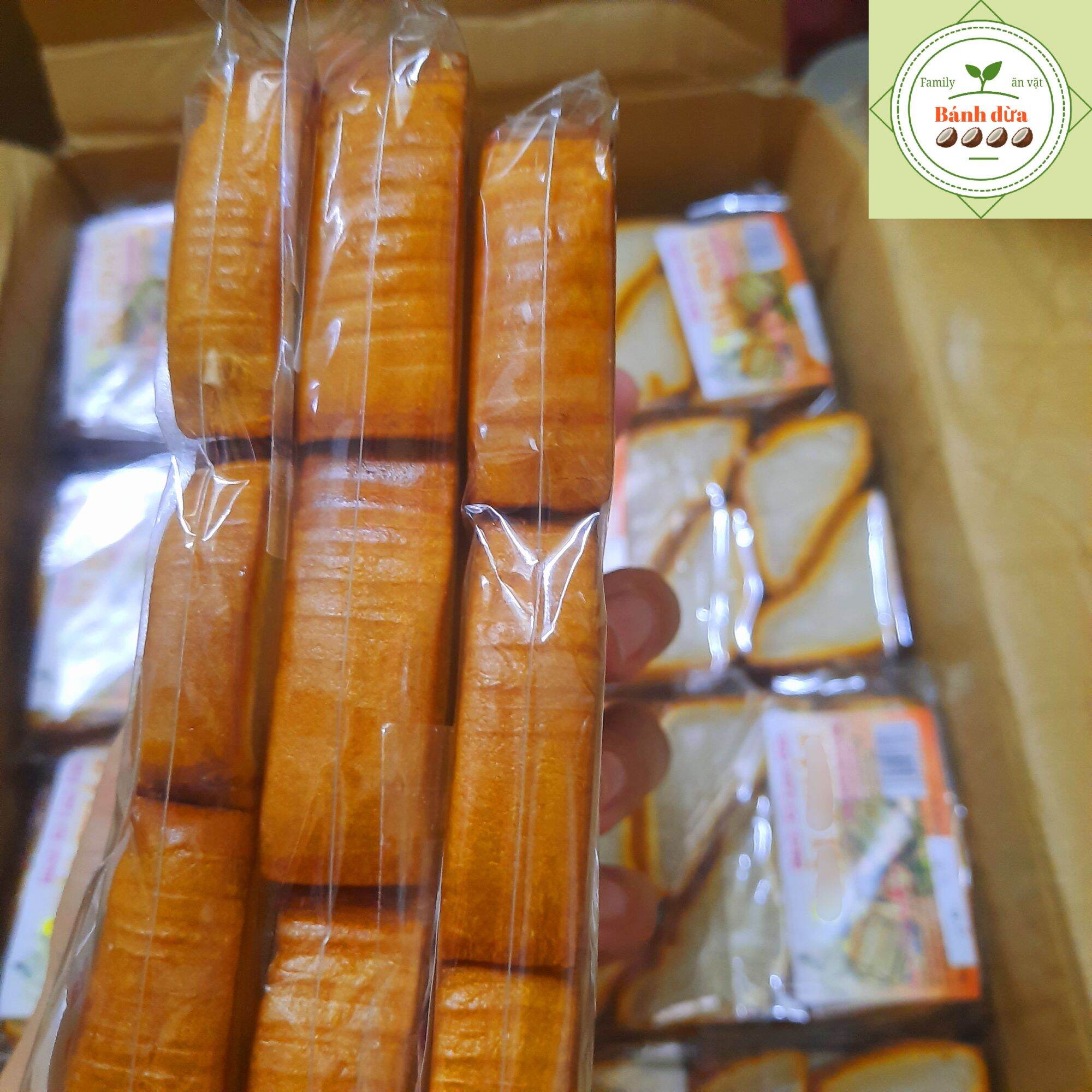 BÁNH XÀ LAM DỪA - Set 3bịch/18miếng