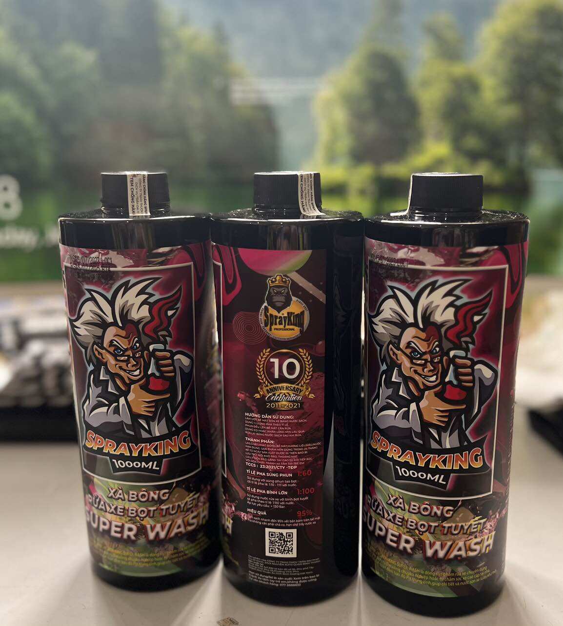 Xà Bông Rửa Xe Bọt Tuyết Sprayking có Chạm siêu bóng đậm đặc