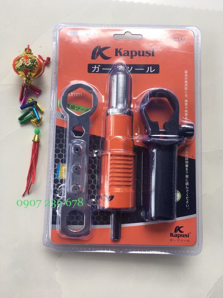 Đầu rút đinh tán - đầu rút đinh rive gắn máy khoan cao cấp kapusi