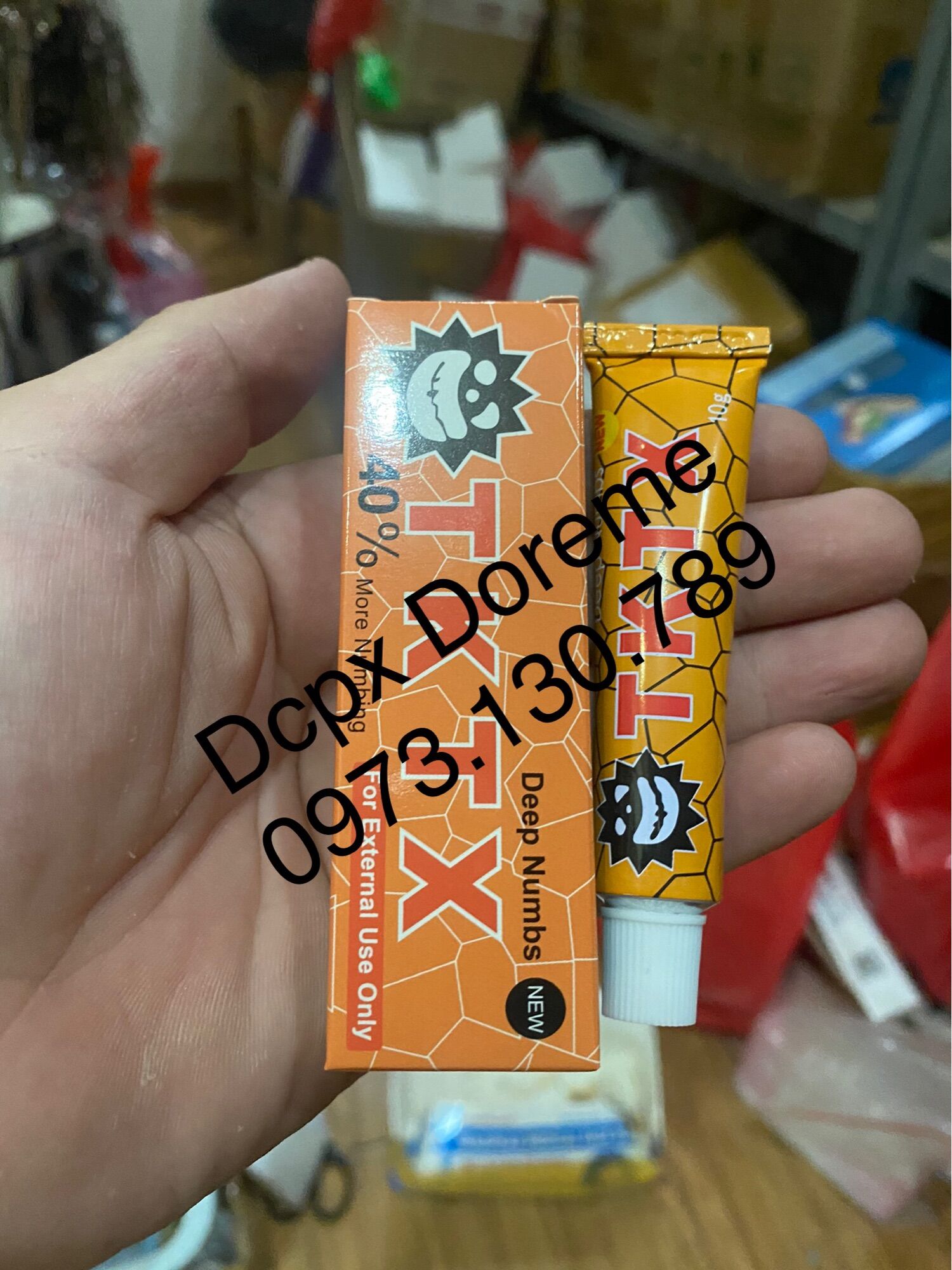 Tuýp tê kem TKTX hỗ trợ phun xăm /Dcpx Doreme