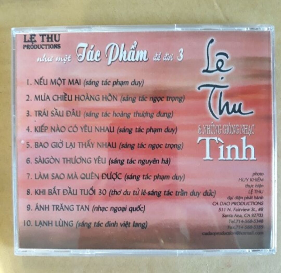 Bộ 5 cd Lệ Thu F1 phono
