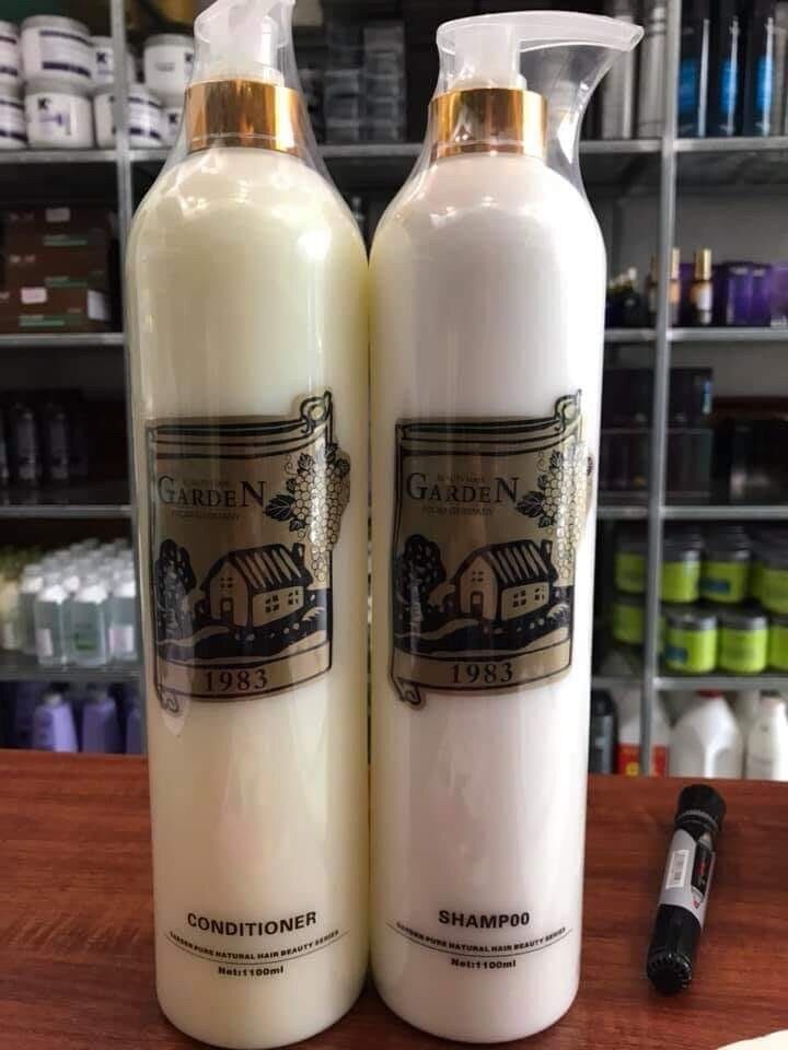 Bộ dầu gội và dầu xả Garden (1100ml/chai) Ruột Trắng Hoặc Xanh