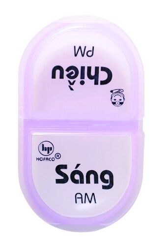 Hộp chia thuốc tây 2 ngăn