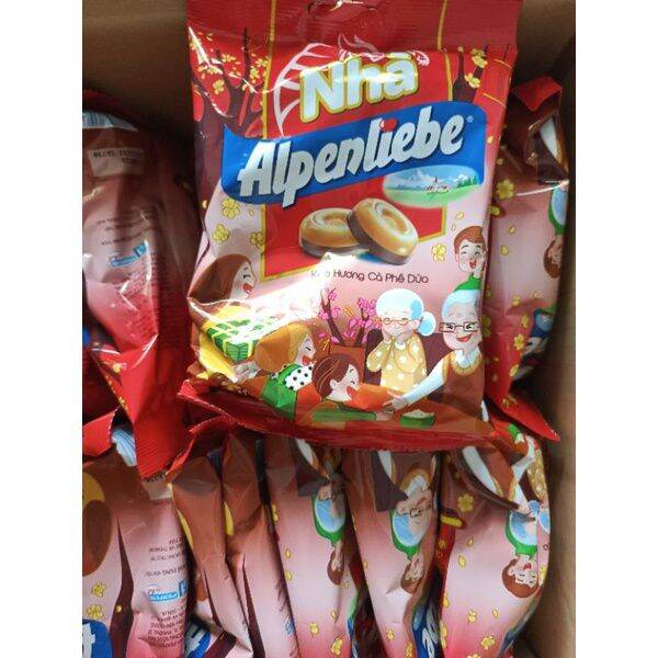 Kẹo alpenliebe hương cafe dừa