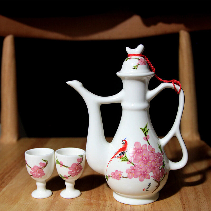 Bình Rượu Nhỏ Gốm Sứ Bình Chia Rượu Bình Rượu Thanh Hoa Tặng Cốc Bình Rượu Trắng Thịnh Cổ Điển Truyền Thống Dùng Trong Gia Đình Thương Mại