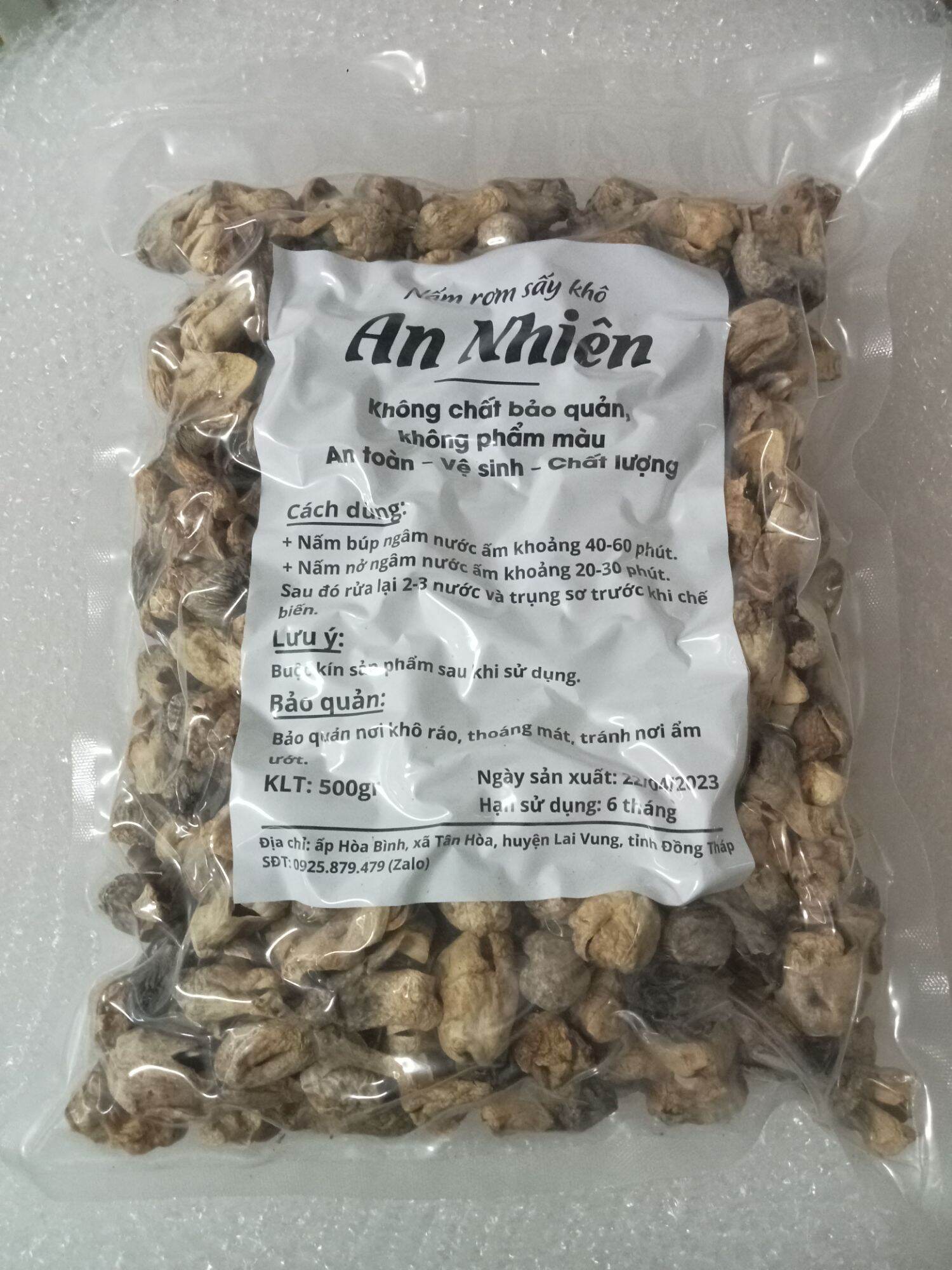 500g Nấm Rơm Búp Khô