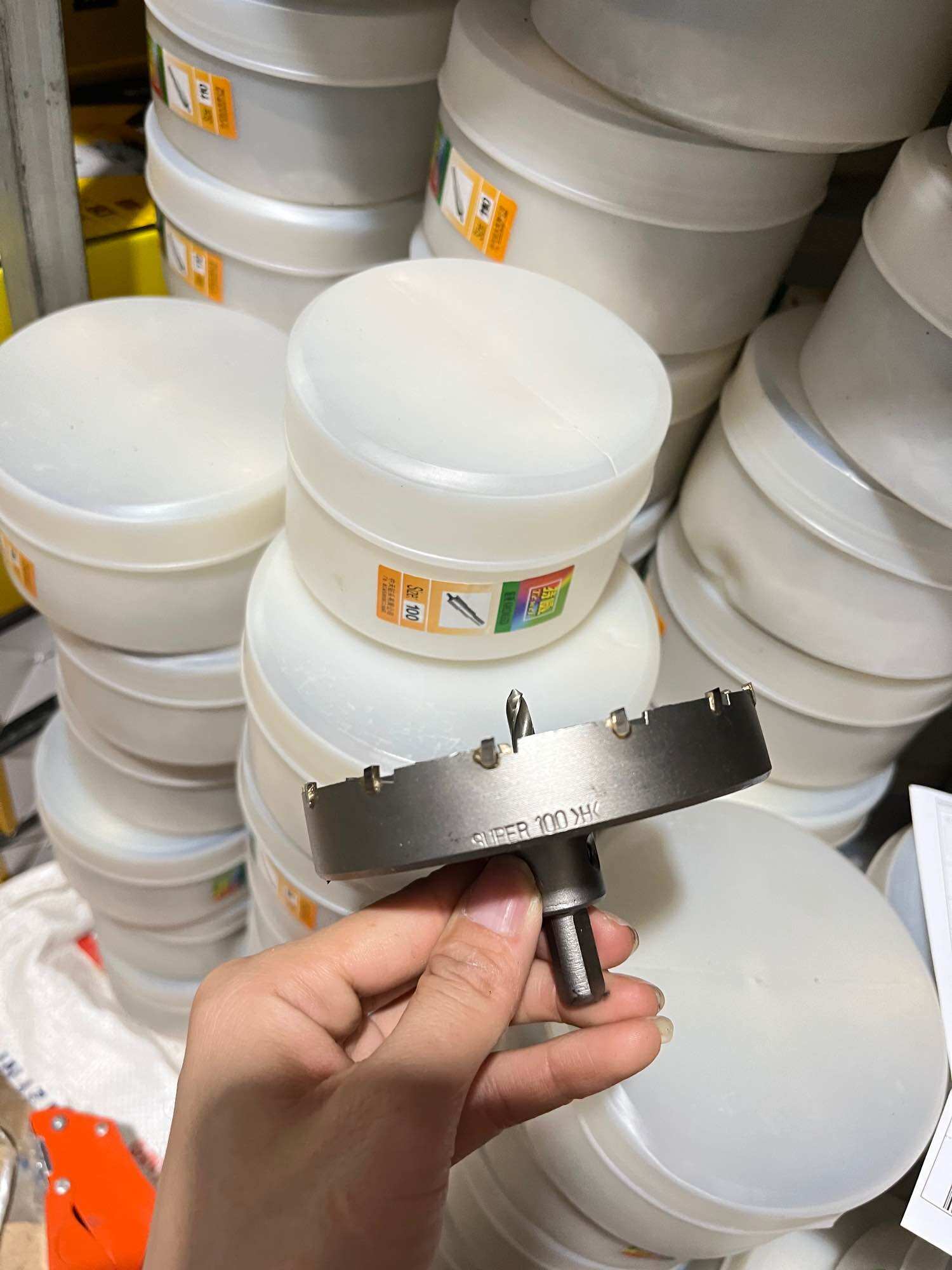 Mũi khoét hợp kim 100mm, mũi khoét thạch cao, mũi khoét đèn