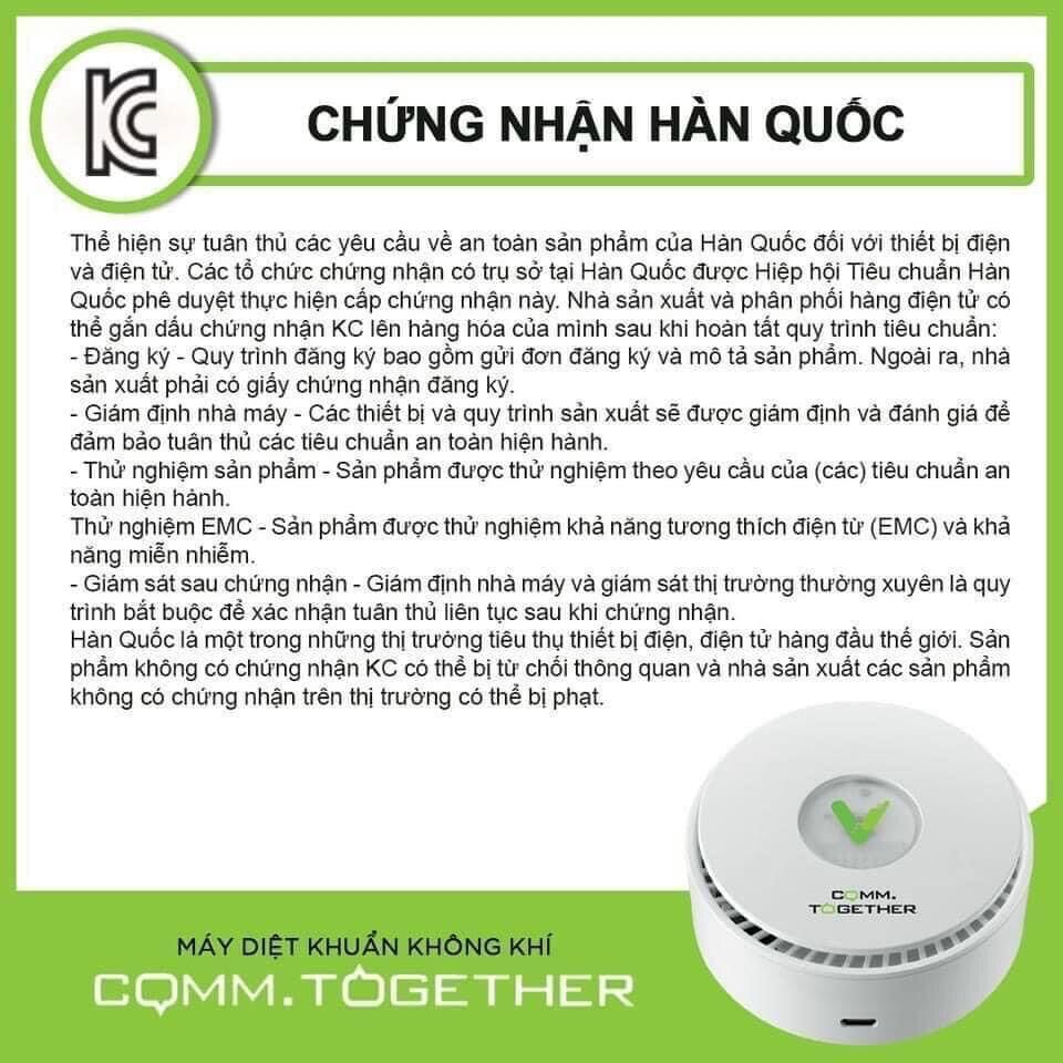 MÁY DIỆT VIRUS COMM TOGETHER HÀN QUỐC CHÍNH HÃNG