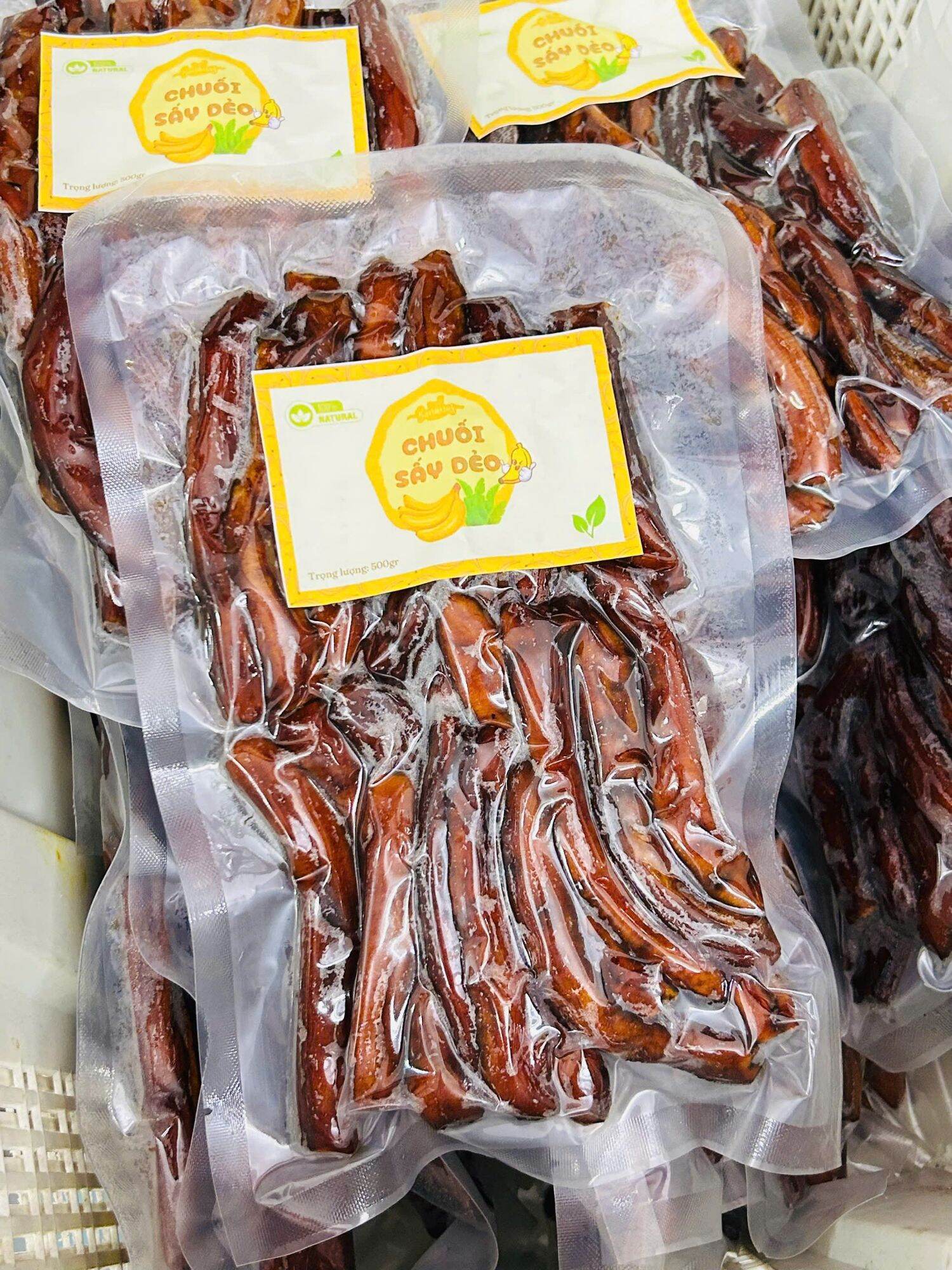 Chuối sấy dẻo túi 500g