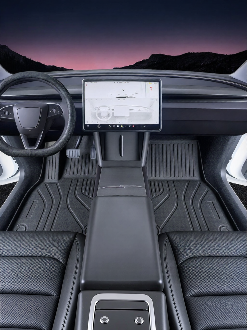 CO | Tesla Compatible Silica Gel Central Control Panel Stickers Giá 5,806,000 Đồng*Miễn phí vận chuyển