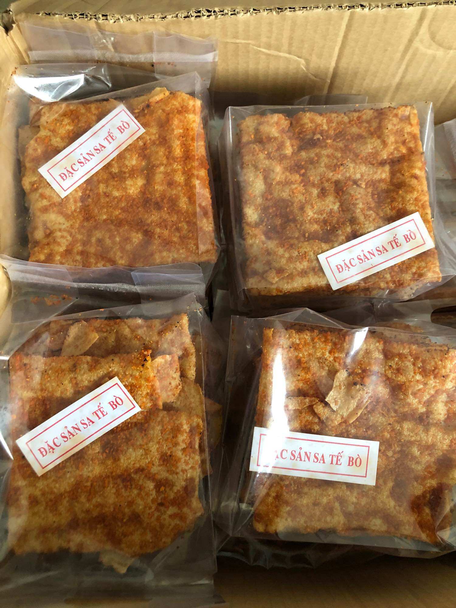Bánh tráng nướng bò khô sate (1bich 5 cái)