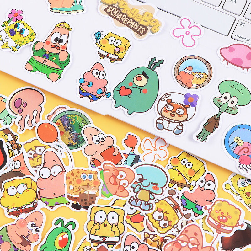 Set 100 miếng sticker hình dán chống nước