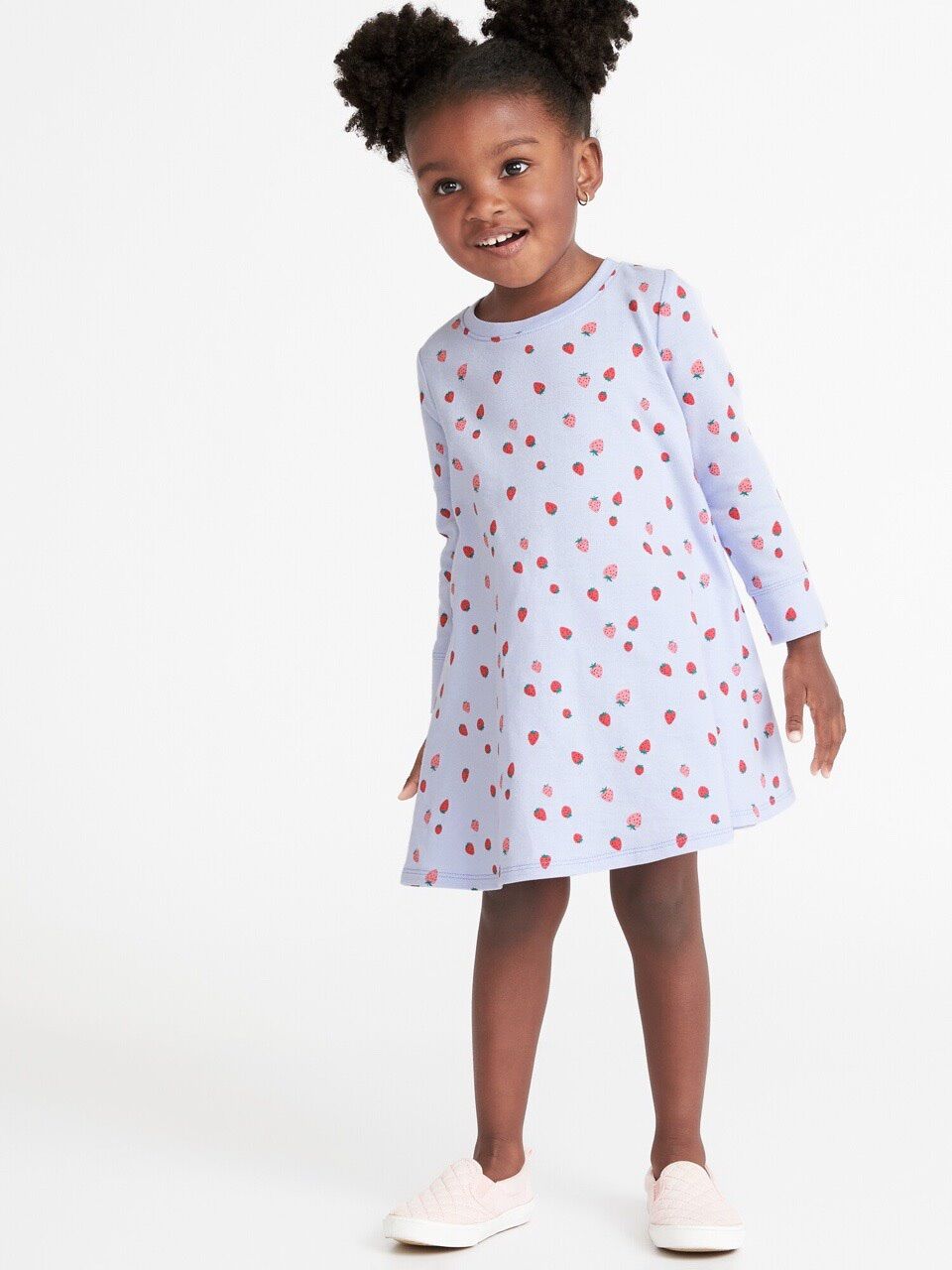 Đầm nỉ da cá tay dài Old Navy bé gái