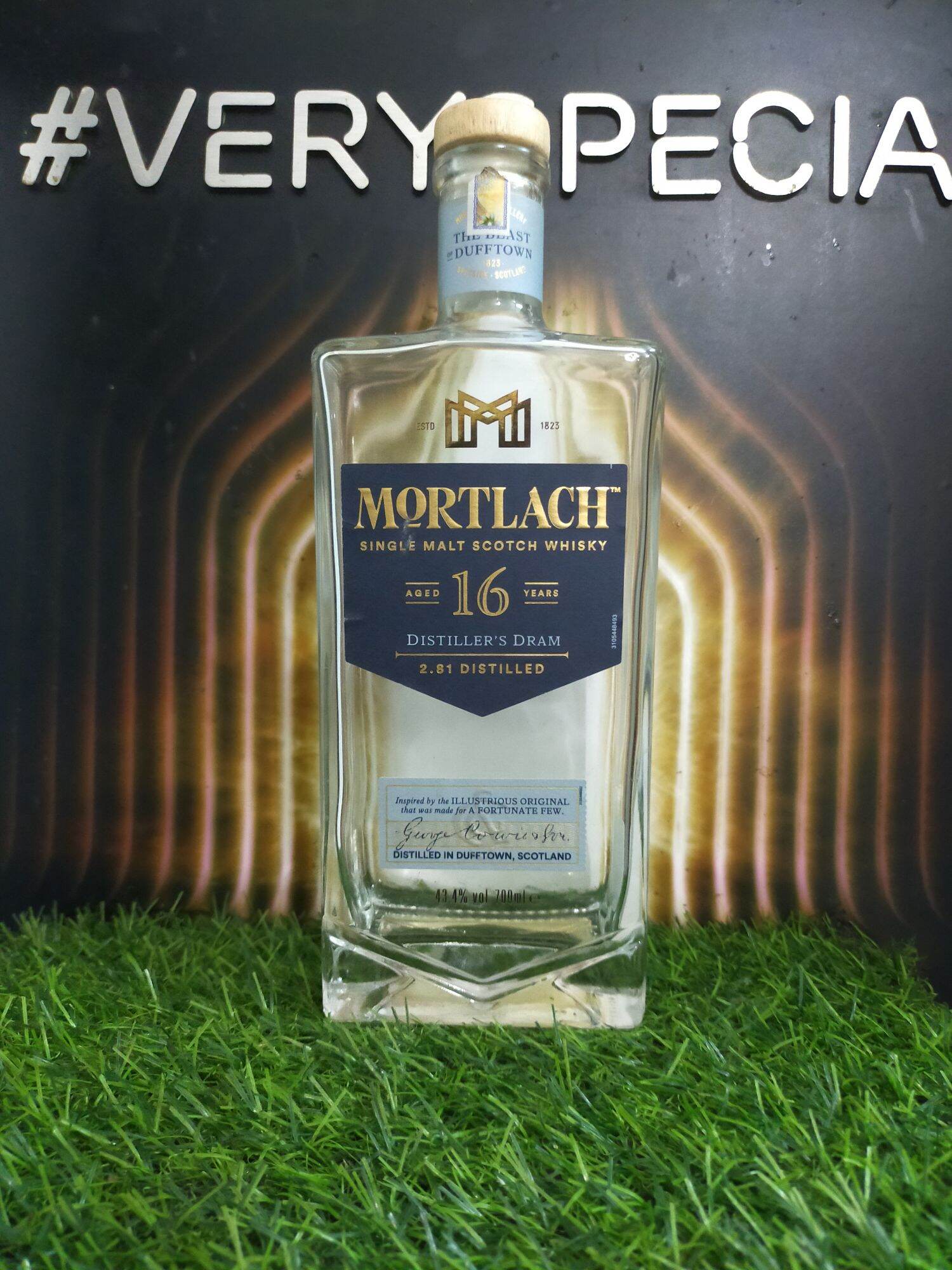 Vỏ chai Mortlach 12,16 trưng bày decor (chai rỗng)