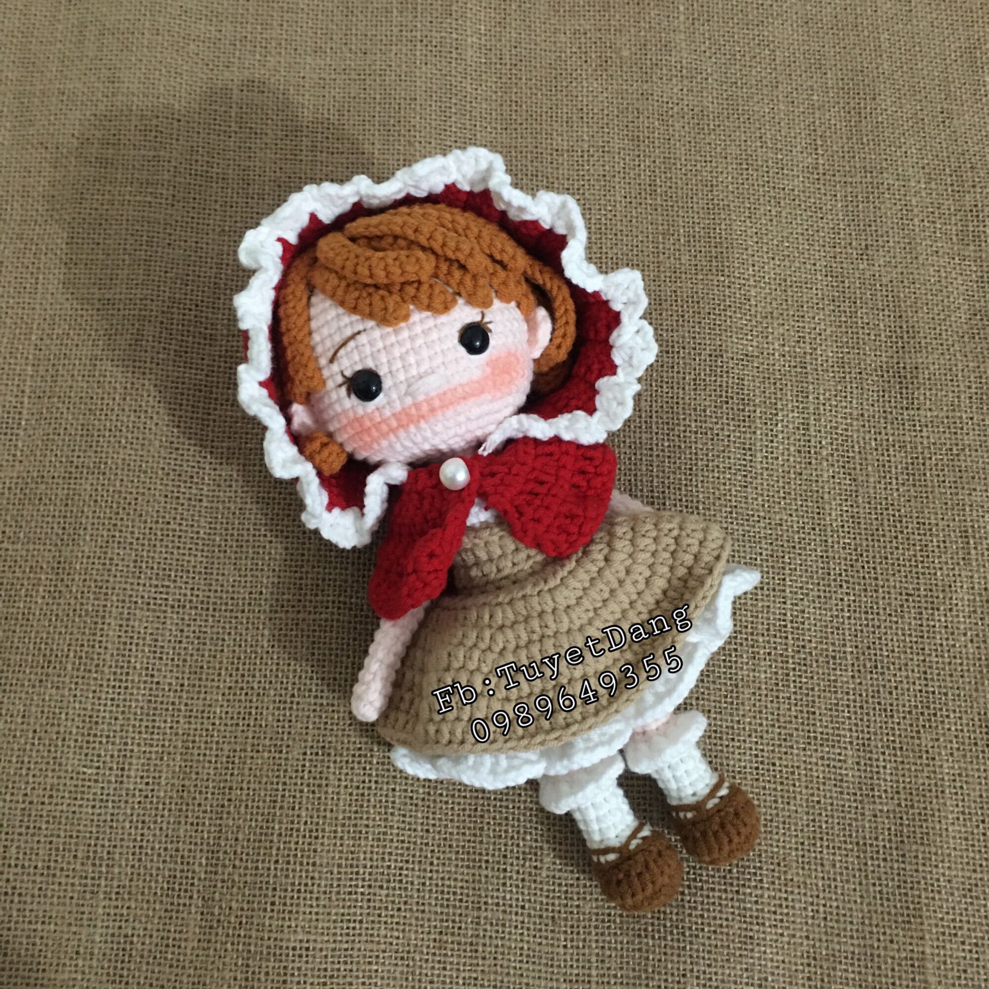 [ Ảnh thật ] Búp bê handmade, búp bê len cho bé, búp bê Ariel móc len
