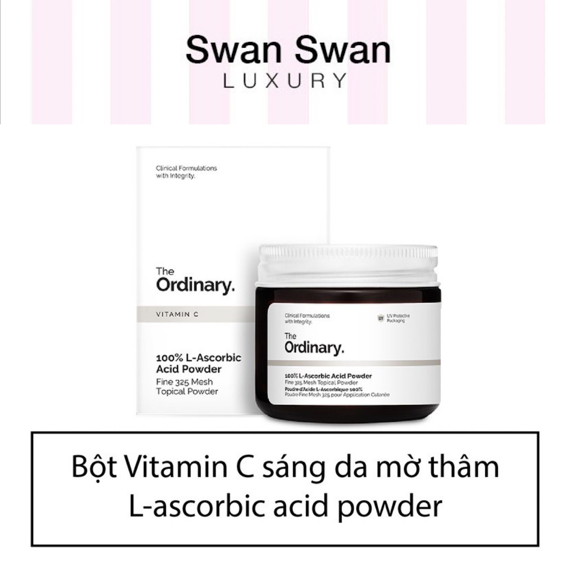 Bột Vitamin C The Ordinary 100% L Ascorbic Acid Power 20g