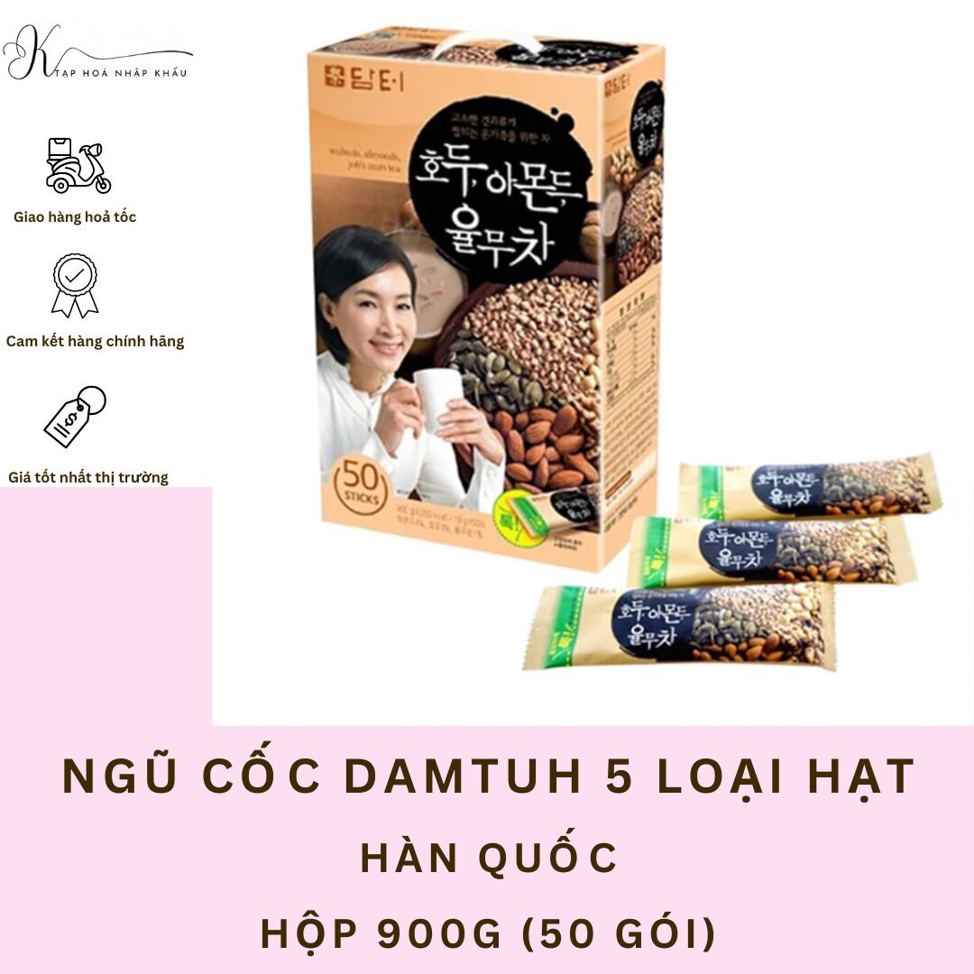 Ngũ cốc damtuh hàn quốc 5 loại hạt, hộp 50 gói 900g