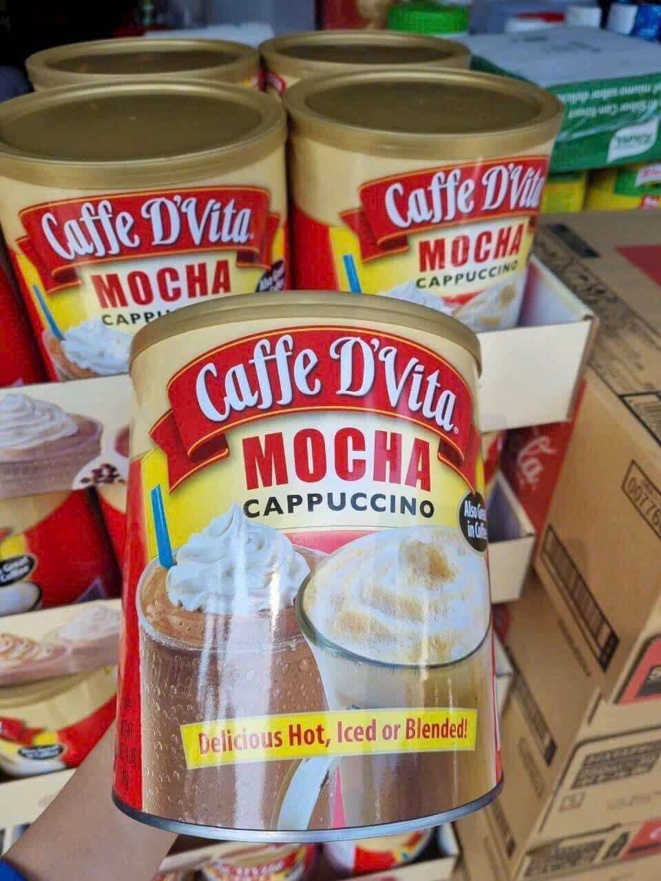 Bột Pha Cà Phê Mocha Cappuccino Caffe D’Vita 1,8kg Của Mỹ - Date 03/2026