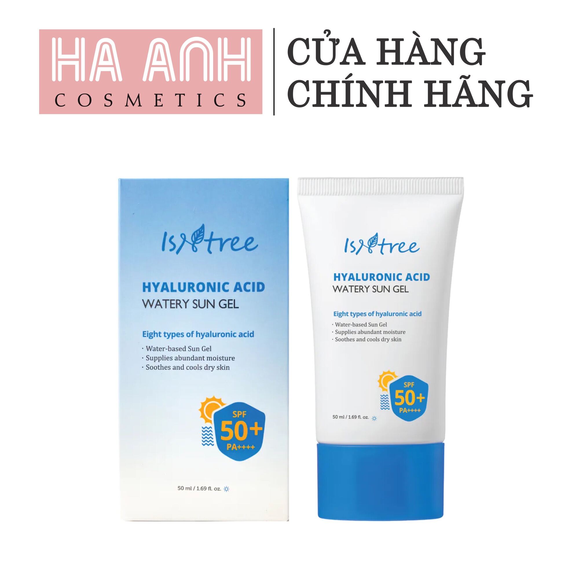 Kem Chống Nắng Hóa Học Dạng Gel Bảo Vệ Da Khỏi Tác Hại Tia Uva Lẫn Uvb Isntree Hyaluronic Acid Watery Sun Gel