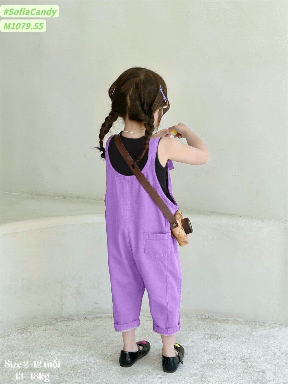 (Size 10-35kg) Set yếm bé gái phối áo thun siêu đáng yêu
