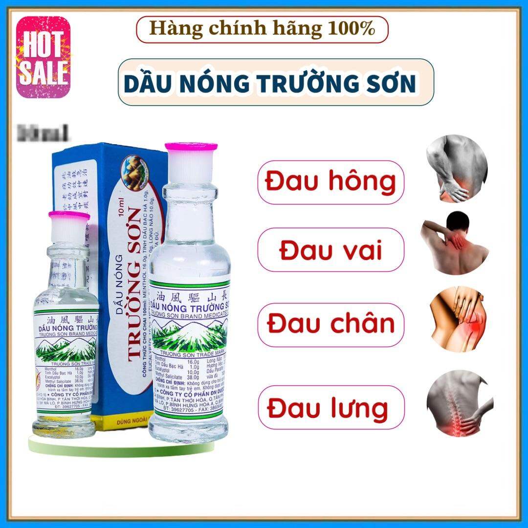 Dầu Nóng Trường Sơn Xoa Bóp Nhức Mỏi Vai,Lưng,Chân Chính Hãng 10ml